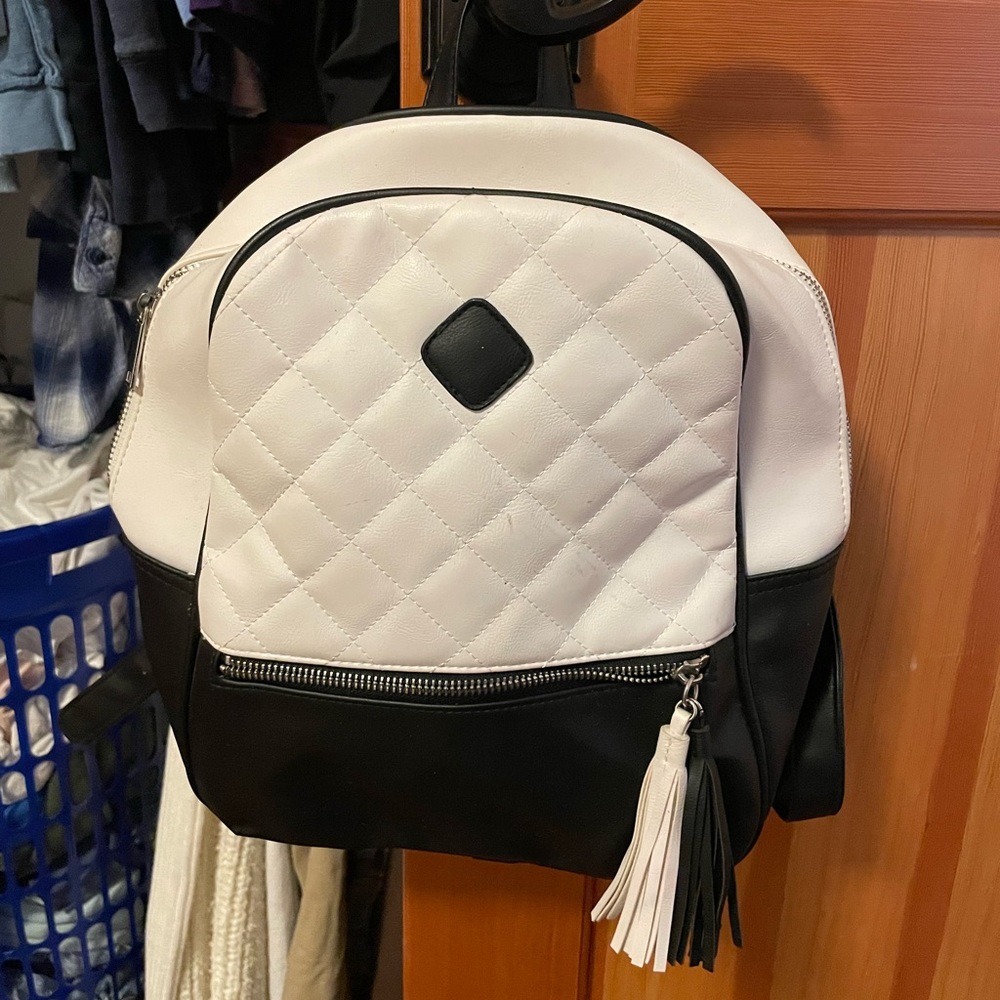 Claire’s pleather backpack purse!!